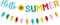 Glitter “Hello Summer” Banner – Sunflower and Colorful Popsicle Garland for Summer, Birthday Parties, Fireplace Mantle, and Party Decoration Supplies